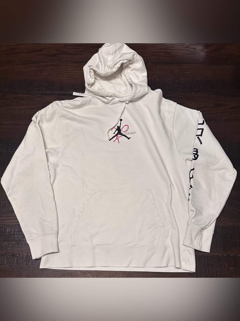 Nike Air Jordan Legacy FIBA 10 Fleece Pullover Hoodie Sweatshirt Medium